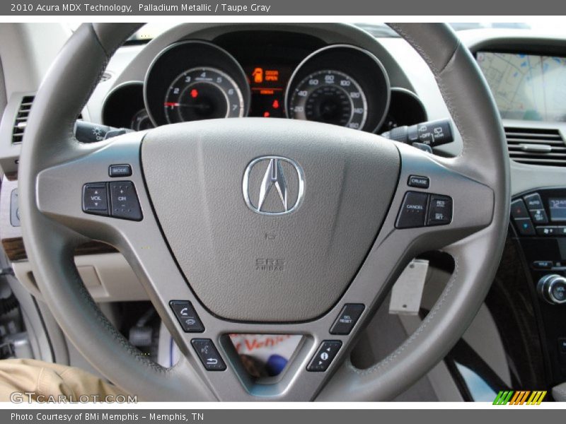 Palladium Metallic / Taupe Gray 2010 Acura MDX Technology