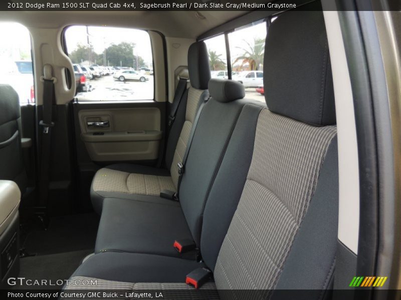 Sagebrush Pearl / Dark Slate Gray/Medium Graystone 2012 Dodge Ram 1500 SLT Quad Cab 4x4