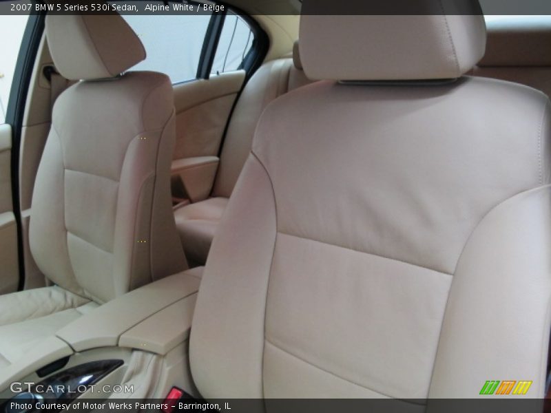 Alpine White / Beige 2007 BMW 5 Series 530i Sedan