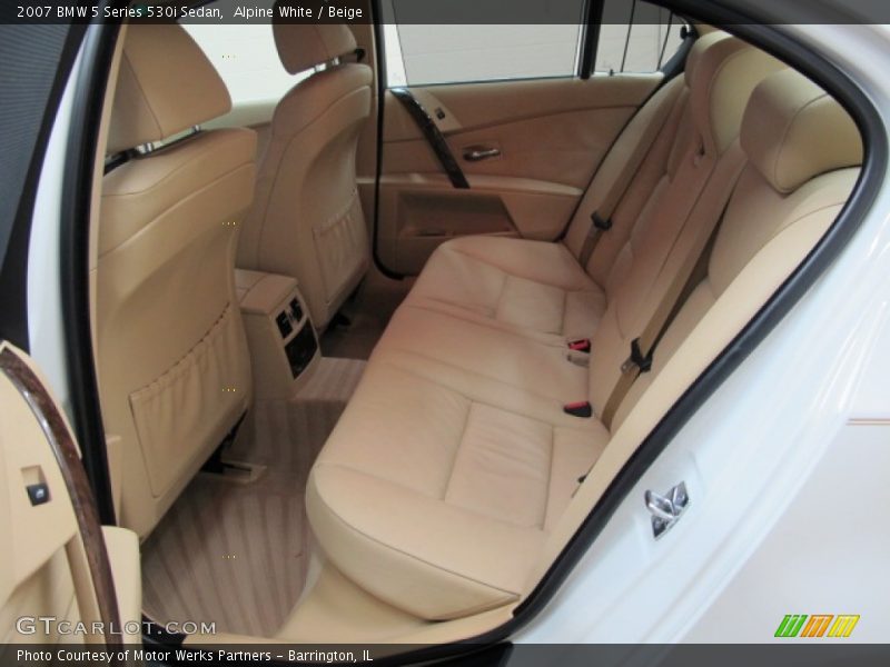 Alpine White / Beige 2007 BMW 5 Series 530i Sedan