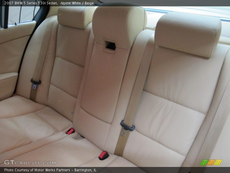 Alpine White / Beige 2007 BMW 5 Series 530i Sedan