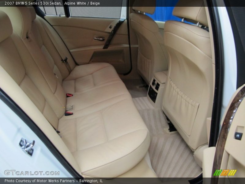 Alpine White / Beige 2007 BMW 5 Series 530i Sedan