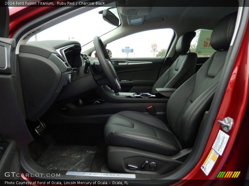 Front Seat of 2014 Fusion Titanium