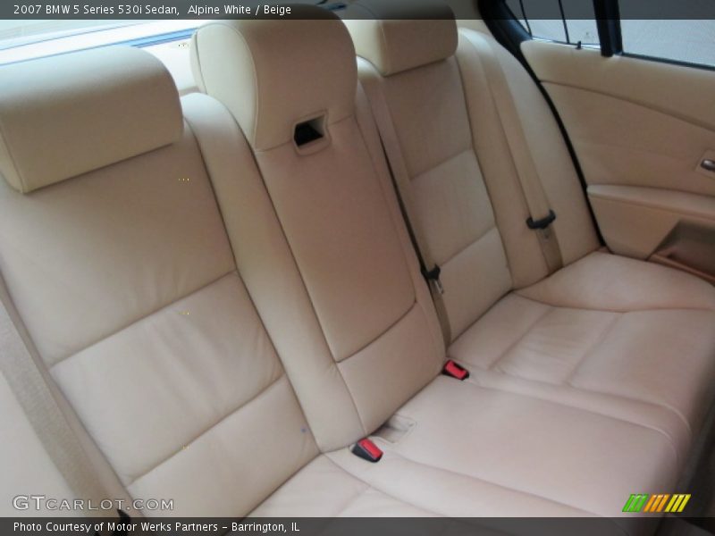 Alpine White / Beige 2007 BMW 5 Series 530i Sedan