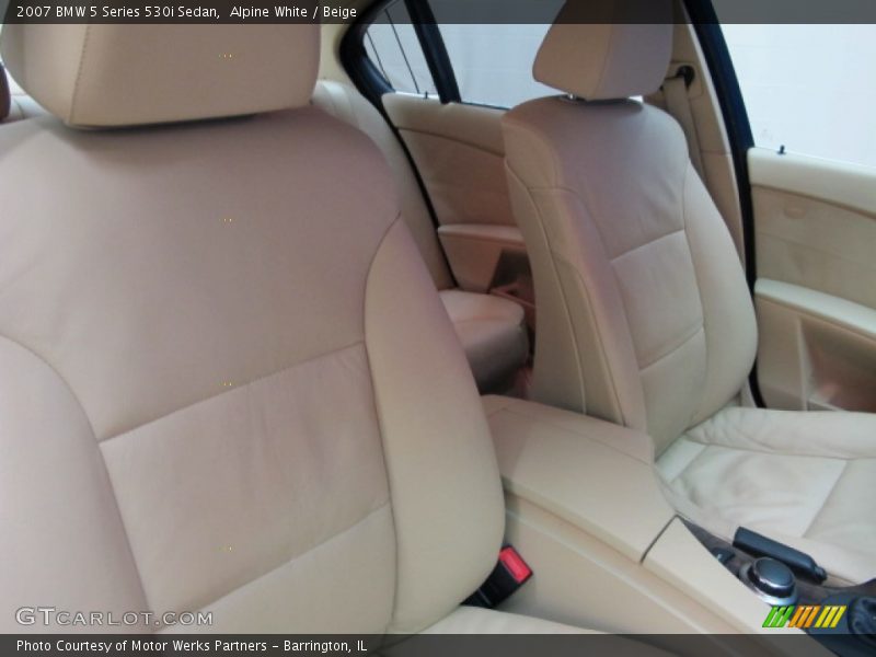 Alpine White / Beige 2007 BMW 5 Series 530i Sedan