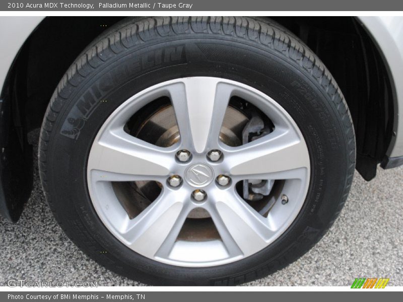 Palladium Metallic / Taupe Gray 2010 Acura MDX Technology
