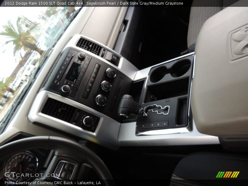 Sagebrush Pearl / Dark Slate Gray/Medium Graystone 2012 Dodge Ram 1500 SLT Quad Cab 4x4