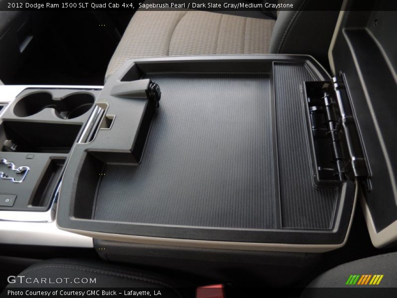 Sagebrush Pearl / Dark Slate Gray/Medium Graystone 2012 Dodge Ram 1500 SLT Quad Cab 4x4