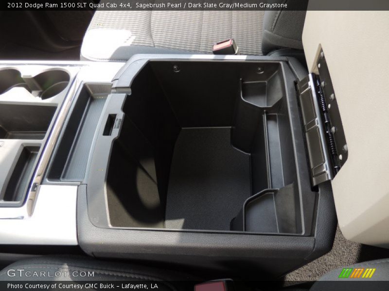 Sagebrush Pearl / Dark Slate Gray/Medium Graystone 2012 Dodge Ram 1500 SLT Quad Cab 4x4