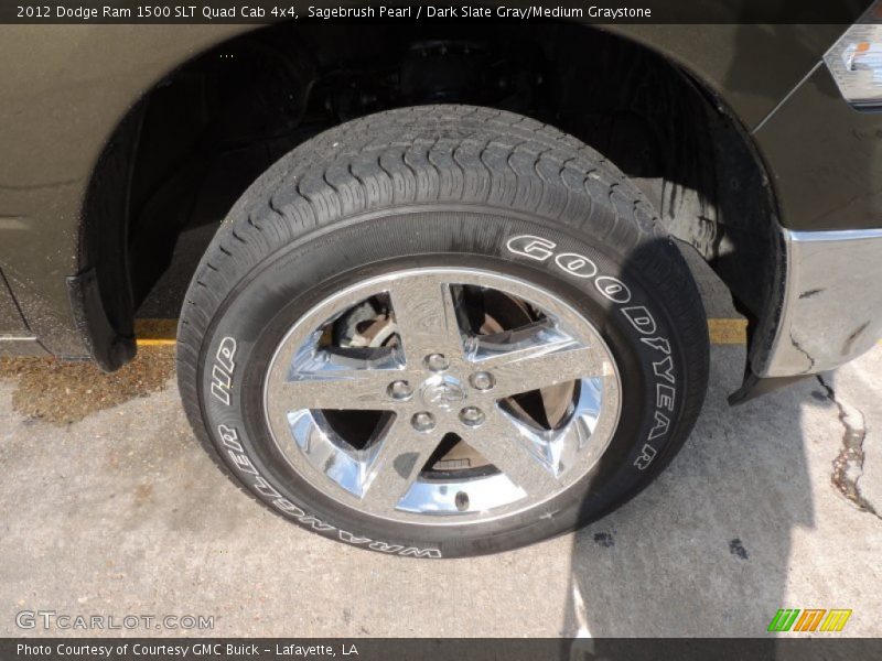 Sagebrush Pearl / Dark Slate Gray/Medium Graystone 2012 Dodge Ram 1500 SLT Quad Cab 4x4