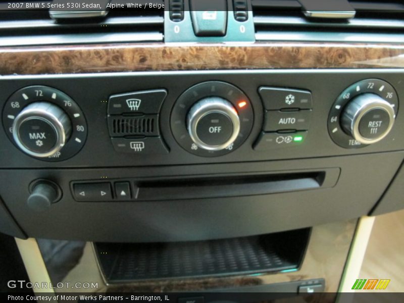 Alpine White / Beige 2007 BMW 5 Series 530i Sedan