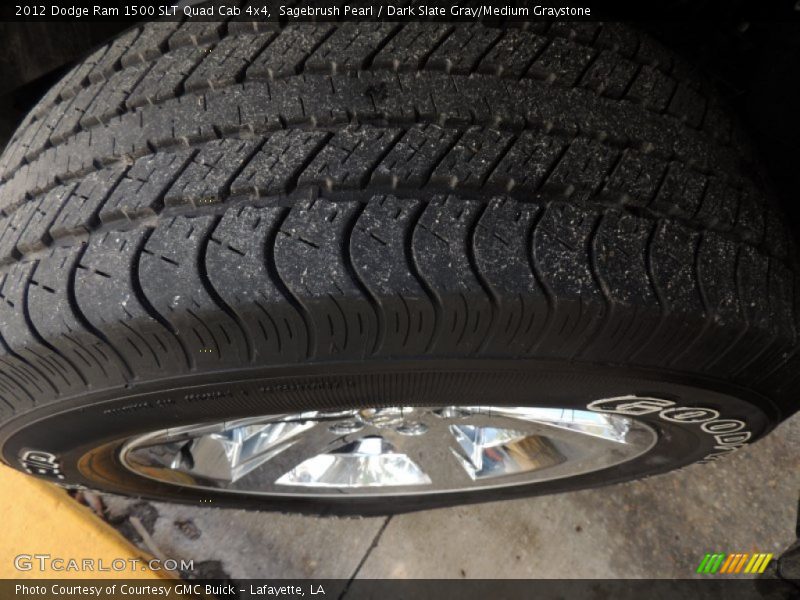 Sagebrush Pearl / Dark Slate Gray/Medium Graystone 2012 Dodge Ram 1500 SLT Quad Cab 4x4