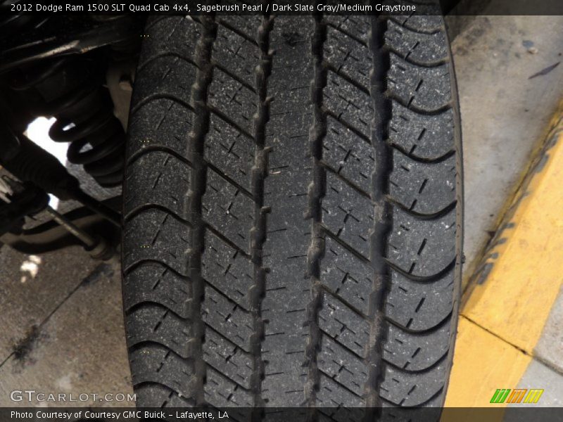 Sagebrush Pearl / Dark Slate Gray/Medium Graystone 2012 Dodge Ram 1500 SLT Quad Cab 4x4