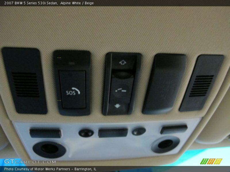 Alpine White / Beige 2007 BMW 5 Series 530i Sedan