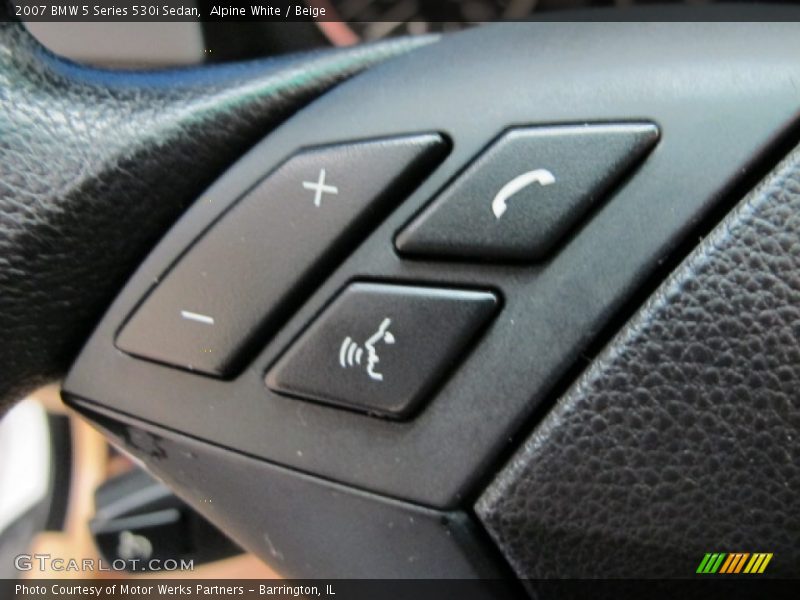 Alpine White / Beige 2007 BMW 5 Series 530i Sedan