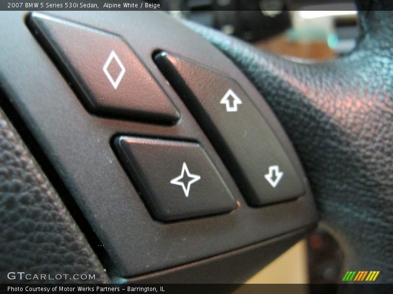 Alpine White / Beige 2007 BMW 5 Series 530i Sedan