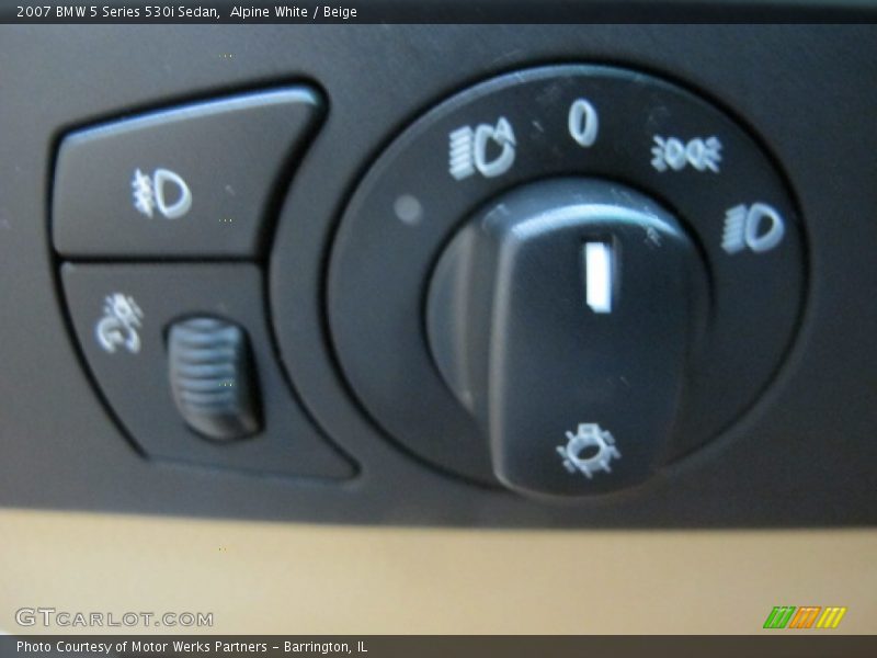Alpine White / Beige 2007 BMW 5 Series 530i Sedan