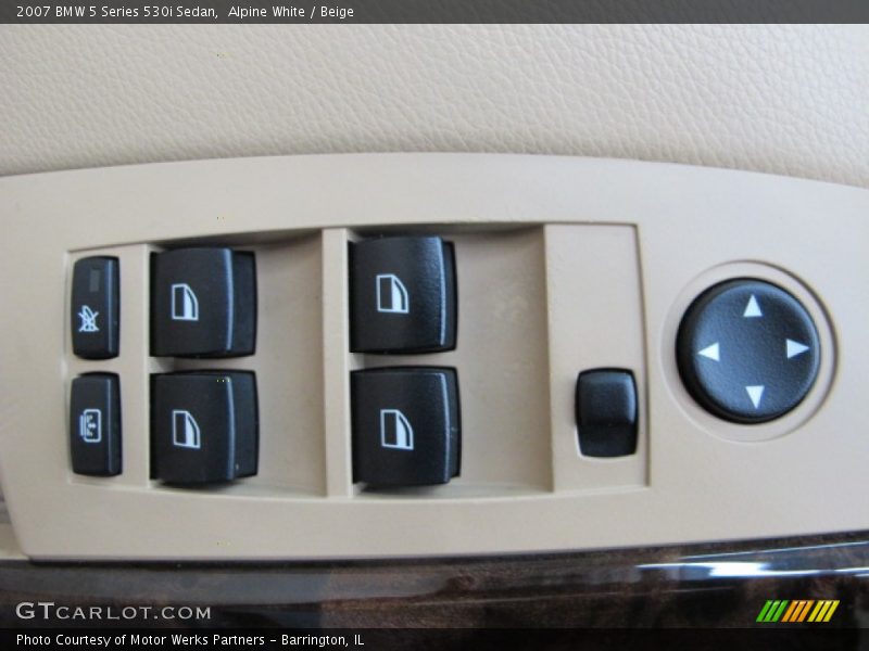 Alpine White / Beige 2007 BMW 5 Series 530i Sedan
