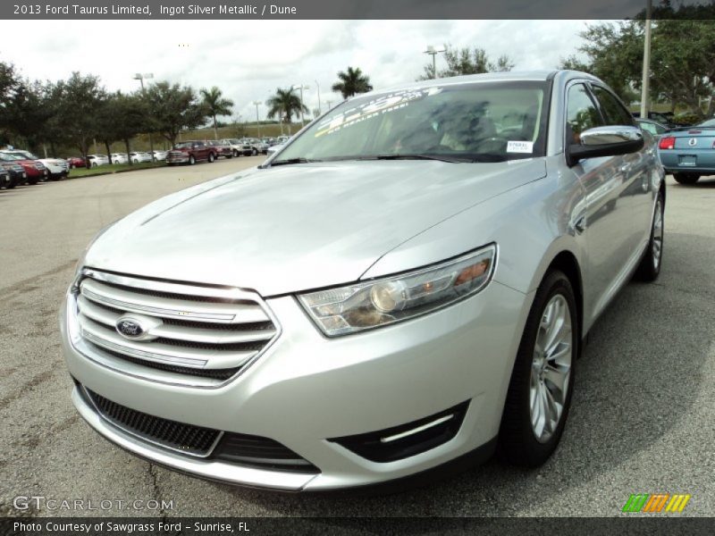 Ingot Silver Metallic / Dune 2013 Ford Taurus Limited