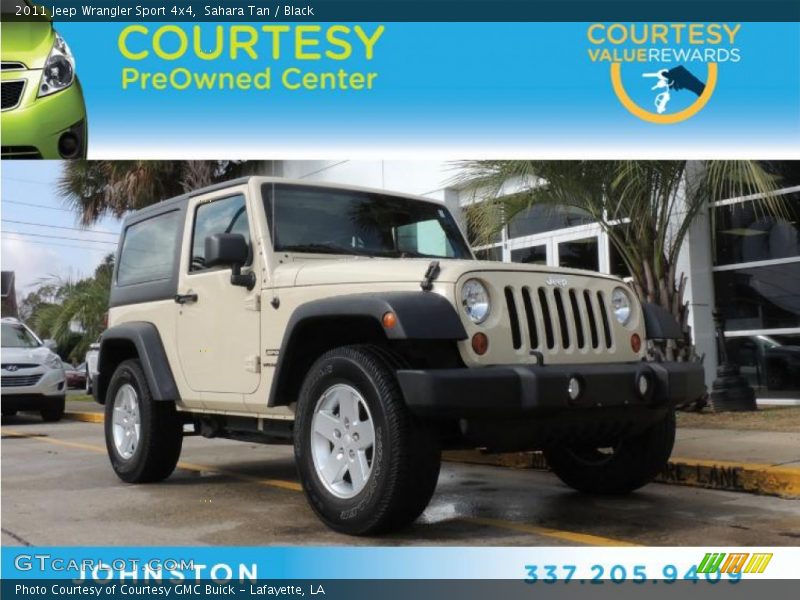 Sahara Tan / Black 2011 Jeep Wrangler Sport 4x4