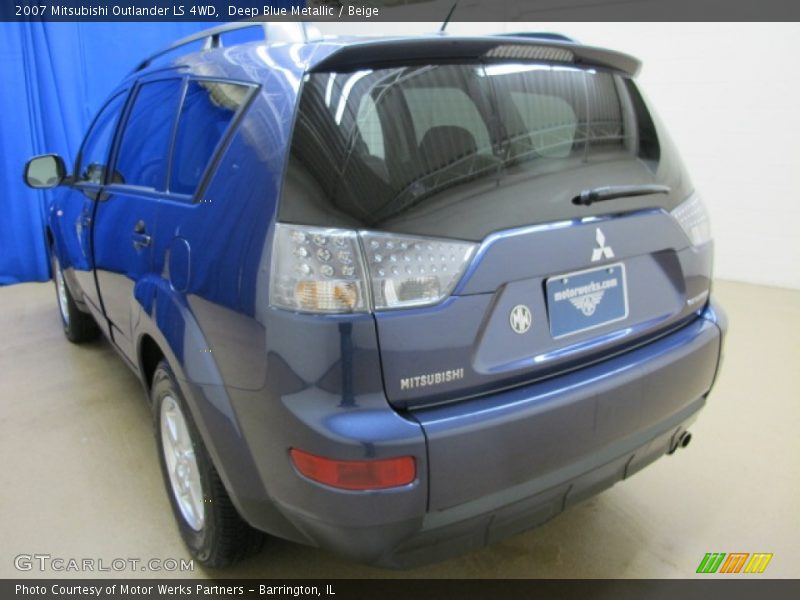 Deep Blue Metallic / Beige 2007 Mitsubishi Outlander LS 4WD