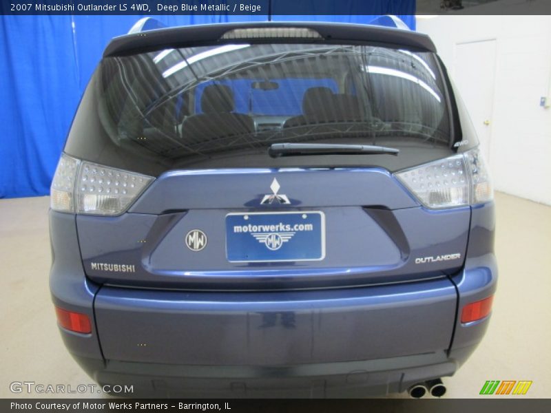 Deep Blue Metallic / Beige 2007 Mitsubishi Outlander LS 4WD