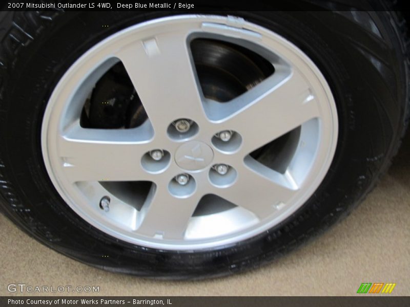 Deep Blue Metallic / Beige 2007 Mitsubishi Outlander LS 4WD