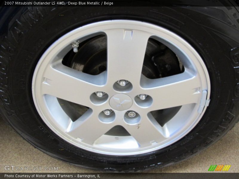 Deep Blue Metallic / Beige 2007 Mitsubishi Outlander LS 4WD