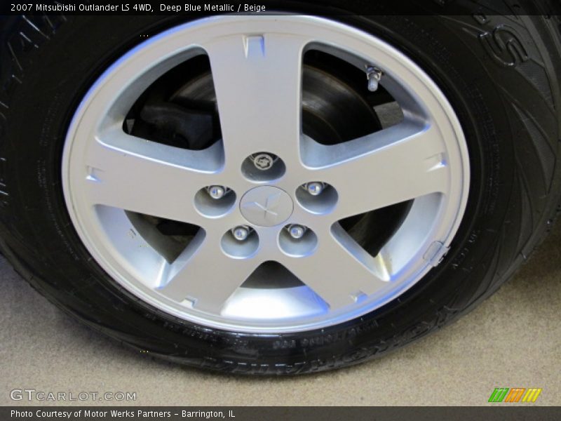 Deep Blue Metallic / Beige 2007 Mitsubishi Outlander LS 4WD