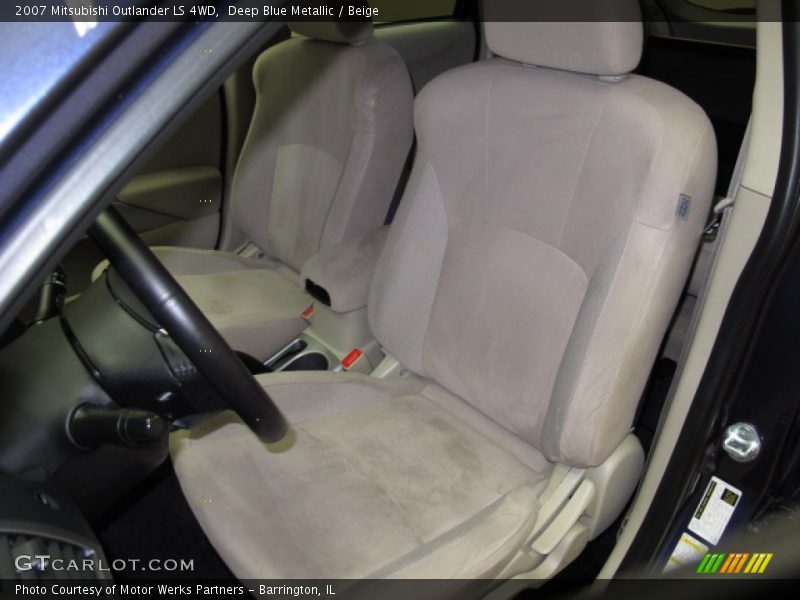 Deep Blue Metallic / Beige 2007 Mitsubishi Outlander LS 4WD