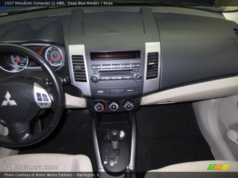 Deep Blue Metallic / Beige 2007 Mitsubishi Outlander LS 4WD