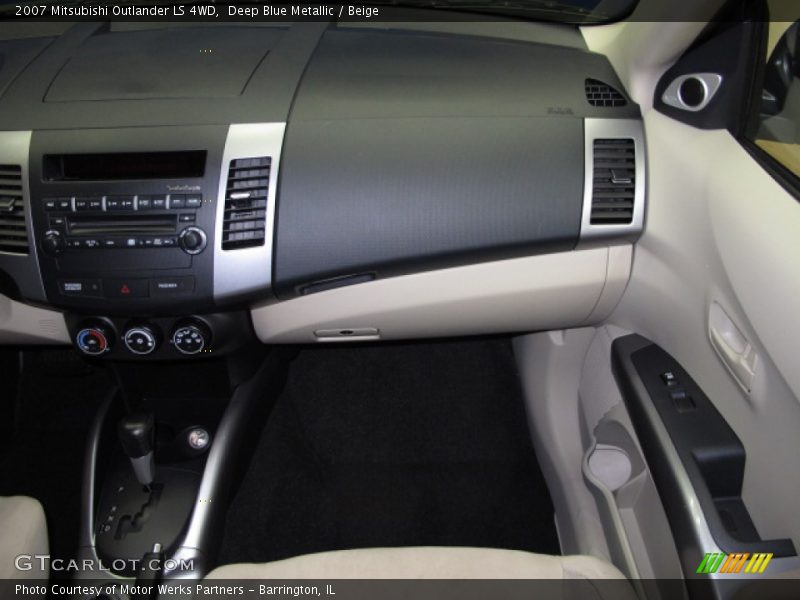 Deep Blue Metallic / Beige 2007 Mitsubishi Outlander LS 4WD