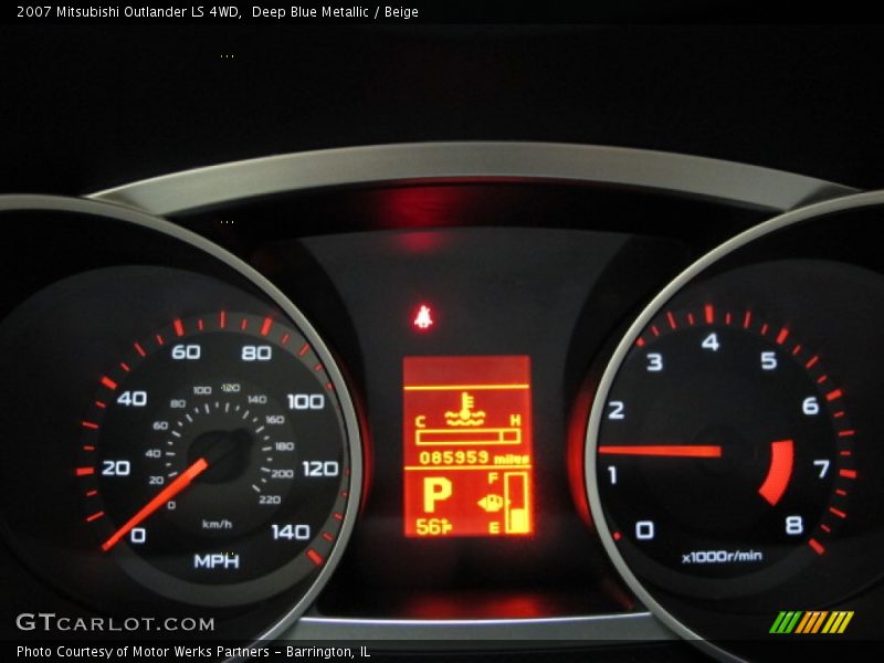 Deep Blue Metallic / Beige 2007 Mitsubishi Outlander LS 4WD