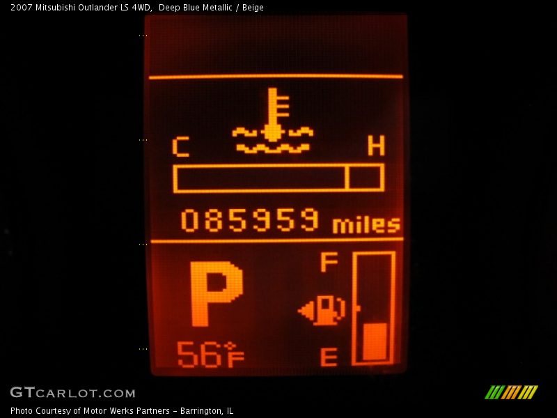 Deep Blue Metallic / Beige 2007 Mitsubishi Outlander LS 4WD