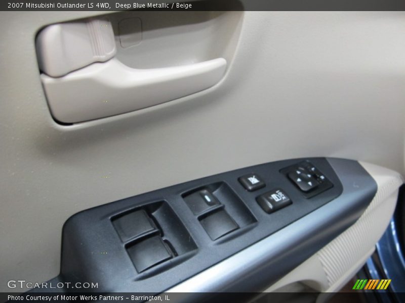 Deep Blue Metallic / Beige 2007 Mitsubishi Outlander LS 4WD