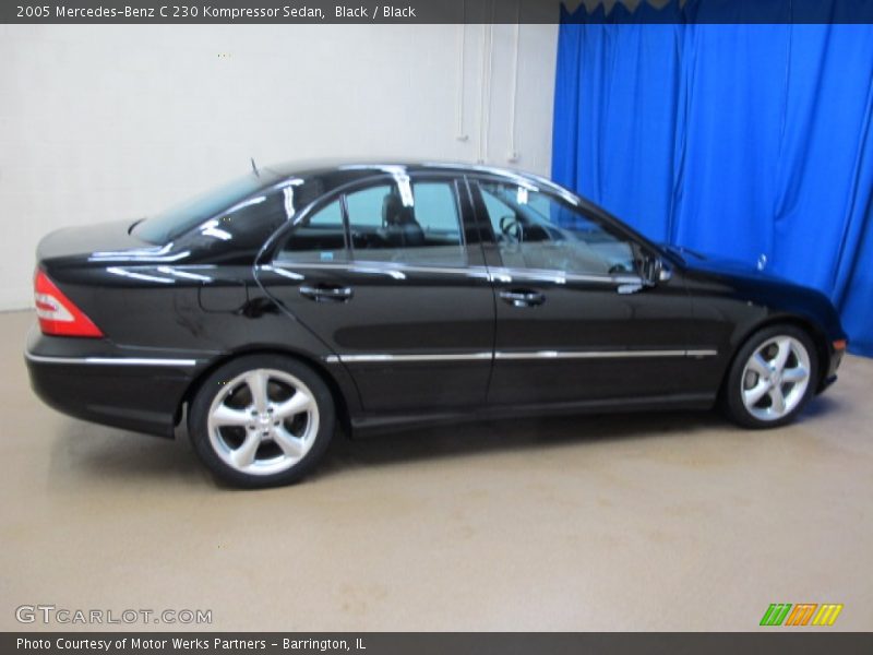 Black / Black 2005 Mercedes-Benz C 230 Kompressor Sedan