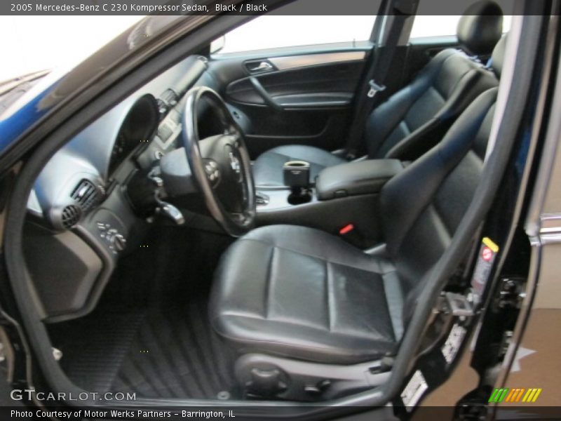 Black / Black 2005 Mercedes-Benz C 230 Kompressor Sedan