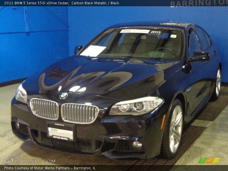 Carbon Black Metallic / Black 2013 BMW 5 Series 550i xDrive Sedan