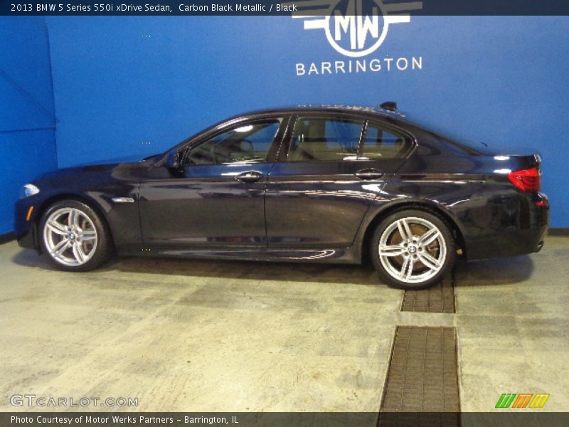 Carbon Black Metallic / Black 2013 BMW 5 Series 550i xDrive Sedan