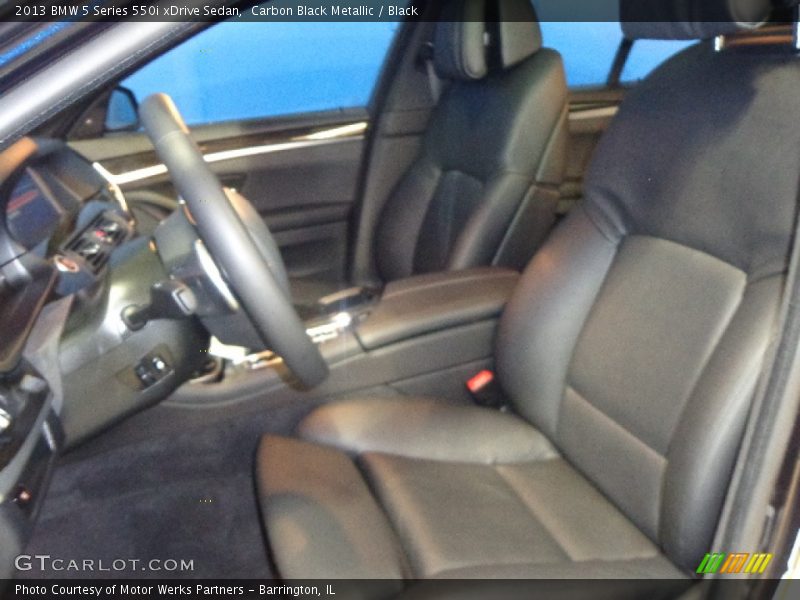 Carbon Black Metallic / Black 2013 BMW 5 Series 550i xDrive Sedan