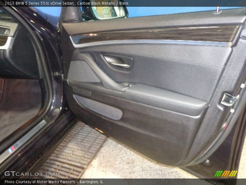 Carbon Black Metallic / Black 2013 BMW 5 Series 550i xDrive Sedan