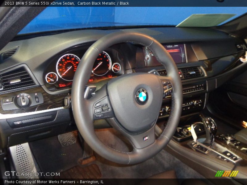 Carbon Black Metallic / Black 2013 BMW 5 Series 550i xDrive Sedan