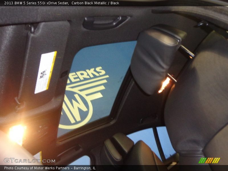 Carbon Black Metallic / Black 2013 BMW 5 Series 550i xDrive Sedan