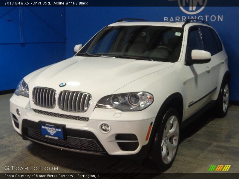 Alpine White / Black 2013 BMW X5 xDrive 35d