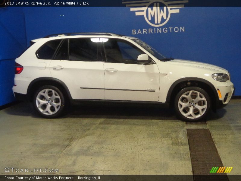 Alpine White / Black 2013 BMW X5 xDrive 35d