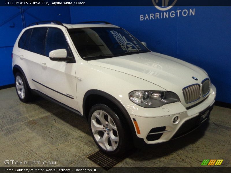 Alpine White / Black 2013 BMW X5 xDrive 35d
