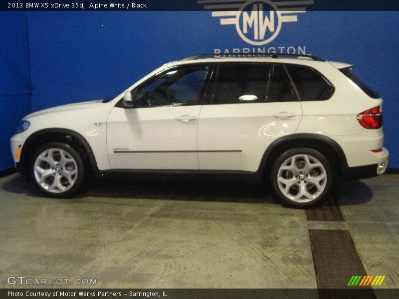Alpine White / Black 2013 BMW X5 xDrive 35d