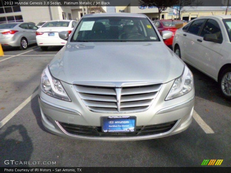 Platinum Metallic / Jet Black 2013 Hyundai Genesis 3.8 Sedan