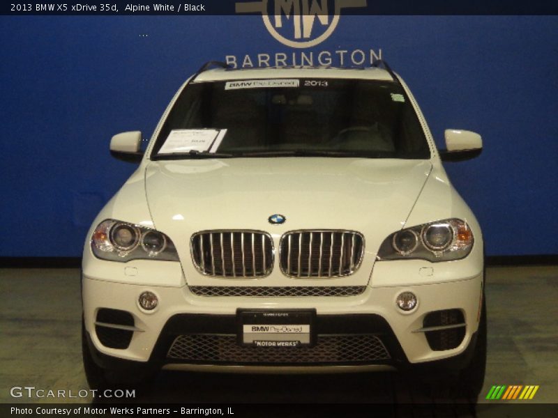 Alpine White / Black 2013 BMW X5 xDrive 35d