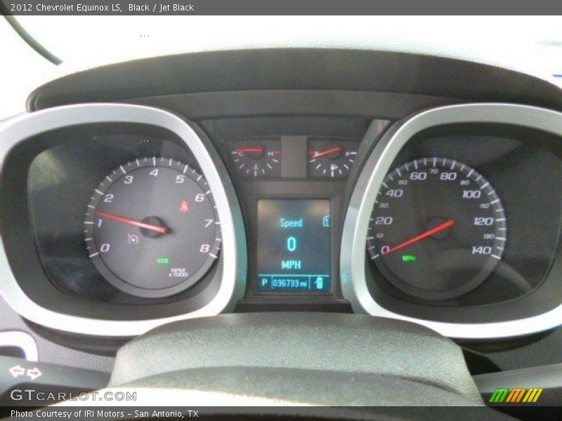 Black / Jet Black 2012 Chevrolet Equinox LS